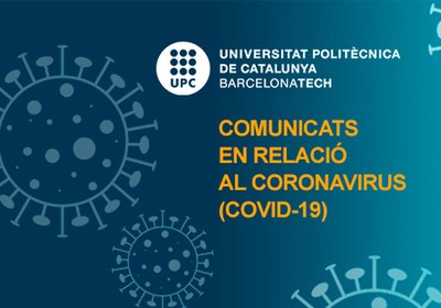 Comunicats en relació al coronavirus (COVID-19)