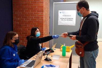 Cribratges de la COVID al Campus UPC Vilanova