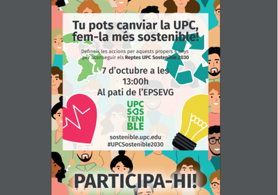 Dissenyem el Pla UPC Sostenible 2030, participa-hi!