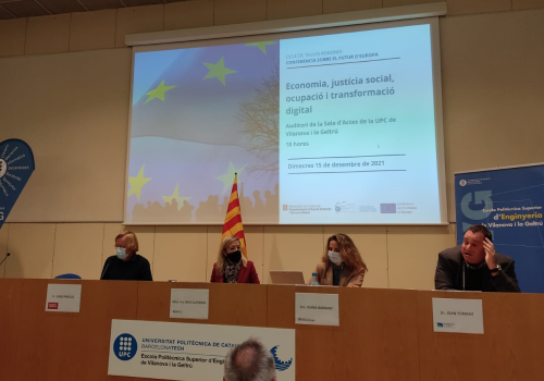 La UPC de Vilanova acull la primera taula rodona sobre el Futur d’Europa