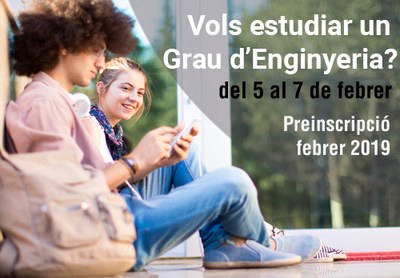 L'EPSEVG ofertarà al febrer de 2019 places de nou accés a estudiants en tres dels seus Graus d'àmbit Industrial