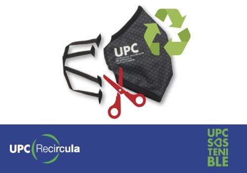 Porta a reciclar la teva mascareta UPC i bescanvia-la per una de nova!