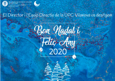 Postal de Nadal 2019 de la UPC Vilanova
