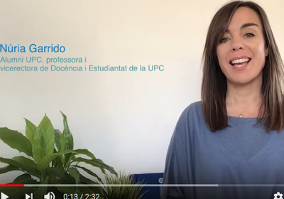 Videocomunicat de la Vicerectora Núria Garrido del 05-05-2020 a l'estudiantat de la UPC