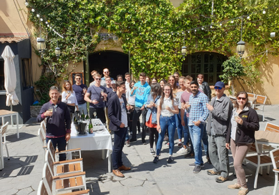 Visita de l'estudiantat de l'EPS al Celler Can Pujol de Vilanova i la Geltrú