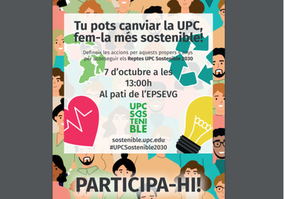 Diseñamos el Pla UPC Sostenible 2030, participa!