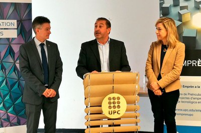 Inauguración del 'Espai Emprèn UPC Vilanova' con la presencia del Rector de la UPC y la Alcaldesa de Vilanova i la Geltú