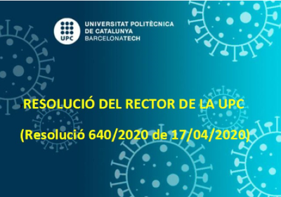 Resolución del Rector en lo referente a la ampliación del plazo de renuncia o modificación de la matrícula